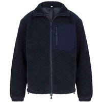 Front Row Men's Sherpa Fleece Jacket in Navy | Size: Large