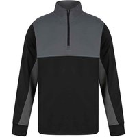 Finden & Hales Quarter Zip Fleece Top in Jet Black | Size: 11-12 Years
