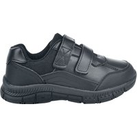Route 21 Men's Leather School Shoes in Black | Size: 3