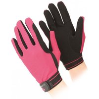 Aubrion Men's Mesh Riding Gloves in Raspberry | Size: XS