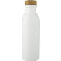 Green Concept Kalix Stainless Steel 650ml Sports Bottle in White