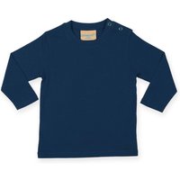 Larkwood Plain Long Sleeve T-Shirt in Navy | Size: 12-18 m