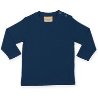 Larkwood Plain Long Sleeve T-Shirt in Navy | Size: 18-24 m