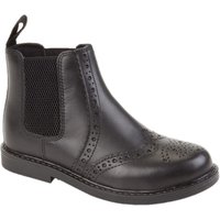 Roamers Men's Leather Ankle Boots in Black | Size: 12