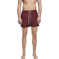 Build Your Brand Men's Swim Shorts in Red | Size: Small