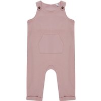 Larkwood Cotton Dungarees in Pink | Size: 24 m