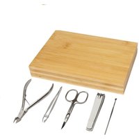 Bullet Ladia Bamboo Manicure Set in Natural