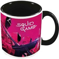 Squid Game Mask Man Mug in Dark Pink