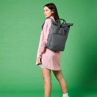 Bagbase Men's Roll Top Twin Handle Backpack in Mid Grey