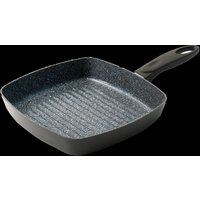 Durastone Square 24cm Non Stick Induction Grill Pan in Mid Grey