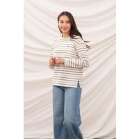 Causeway Breton Long Sleeved Top Natural