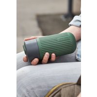 Black + Blum Glass Travel Cup Green in Dark Green