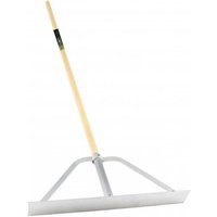 Pegdev Premier Spazzle Lute with 24" Aluminium Blade & 48" Hardwood Handle in Metallic Silver