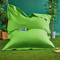icon Bazaar Bag Navy Blue Giant Indoor Outdoor Bean Bag Lounger in Light Green