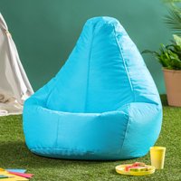 icon Kids High Back Bean Bag Red Indoor Outdoor Childrens Bean Bags in Aqua