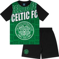 Celtic FC Boy's Kids Short Pyjama Set in Green | Size: 4-5 Years