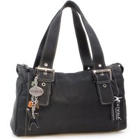 Catwalk Collection Handbags Women's Jane Leather Shoulder Handbag in Black | Size: Medium