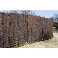 Primrose Premium Woven Willow Hurdle Fence Panel Screening 1.82cm x 0.9m in Brown