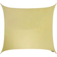 Primrose 5.4m Square Waterproof Patio Sun Shade Canopy 98% UV Block Free Rope in Beige