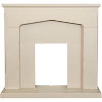 Adam Fires & Fireplaces Adam Cotswold Fireplace in Stone Effect, 48 Inch in Cream