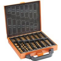 VonHaus 99 Piece HSS Metal Drill Bit Set with Carry Case in Orange