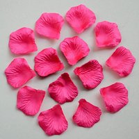 Shatchi 100pcs Dark Pink Silk Rose Petals Wedding Mothers Day Wedding Confetti Anniversary Table Decorations
