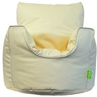 Bean Lazy Cotton Twill Natural Bean Bag Arm Chair Toddler Size | Size: Small