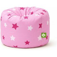 Bean Lazy Women's Cotton Pink Stars Bean Bag Large Size