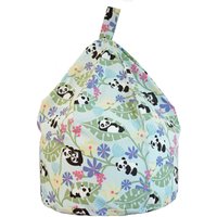 Bean Lazy Cotton Light Blue Panda Bean Bag Child Size | Size: Small