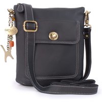 Catwalk Collection Handbags Women's Laura Small Leather Cross Body Bag in Black