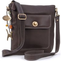 Catwalk Collection Handbags Women's Laura Small Leather Cross Body Bag in Brown