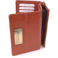 Catwalk Collection Handbags Women's Victoria Medium Leather Purse With RFID Protection in Tan