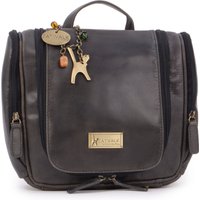 Maisie Large Leather Hanging Travel Toiletry Cosmetic Wash Bag