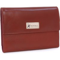 Catwalk Collection Handbags Women's Chanelle Leather Travel Jewellery Case in Red