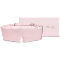 Silk Addict 100% Mulberry Sleep Mask - Navy in Pale Pink
