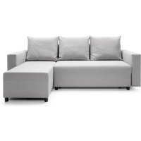 Abakus Direct Oslo Reversible Corner Sofa Bed in Light Grey