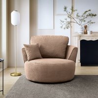 Abakus Direct Jumbo Swivel Chair Brown