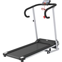 HOMCOM 1-10Km/h Folding Treadmill Home Running Fitness Machine in Silver