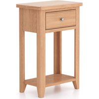 Rest Relax Windham Natual Oak Telephone Table in Light Oak | Size: Z