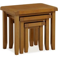 Rest Relax Elston Oak Nest Of 3 Tables in Brown