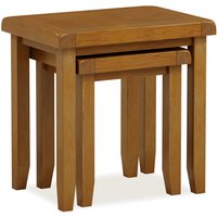 Rest Relax Elston Oak Nest Of 2 Tables in Brown