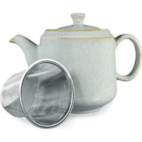 Scandi Home Frederiksberg Duck Egg Blue Reactive Glaze Ceramic 1L Infuser Teapot