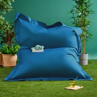 icon Bazaar Bag Navy Blue Giant Indoor Outdoor Bean Bag Lounger in Teal