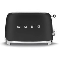 Smeg TSF01 Retro Matte Style 2 Slice Toaster in Black
