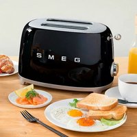 Smeg TSF01 Retro 2 Slice Toaster in Black