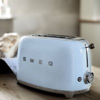 Smeg TSF01 Retro 2 Slice Toaster in Pale Blue