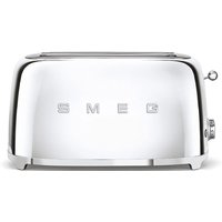 Smeg TSF02 4 Slice 2 Long-Slot Toaster in Silver