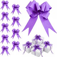Shatchi 10pcs Purple 30mm/3cm Pull Bows Gift Wrap & Hampers