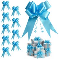 Shatchi 10pcs Pale Blue 30mm/3cm Pull Bows Gift Wrap & Hampers