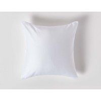 Homescapes White Organic Cotton Continental Pillowcase 400 Thread Count, 40 X 40 Cm - White